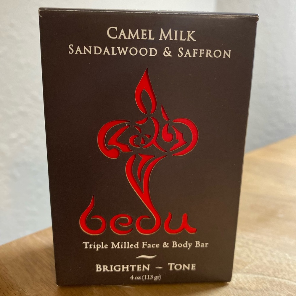 Bedu Camel Milk Bar Soap, Sandalwood & Saffron